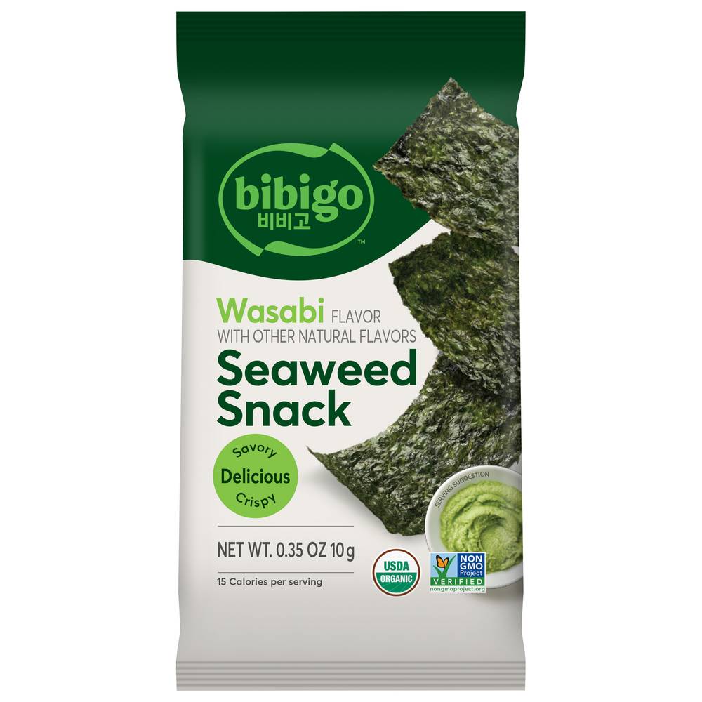 bibigo Seaweed Snack, Wasabi (0.35 oz)