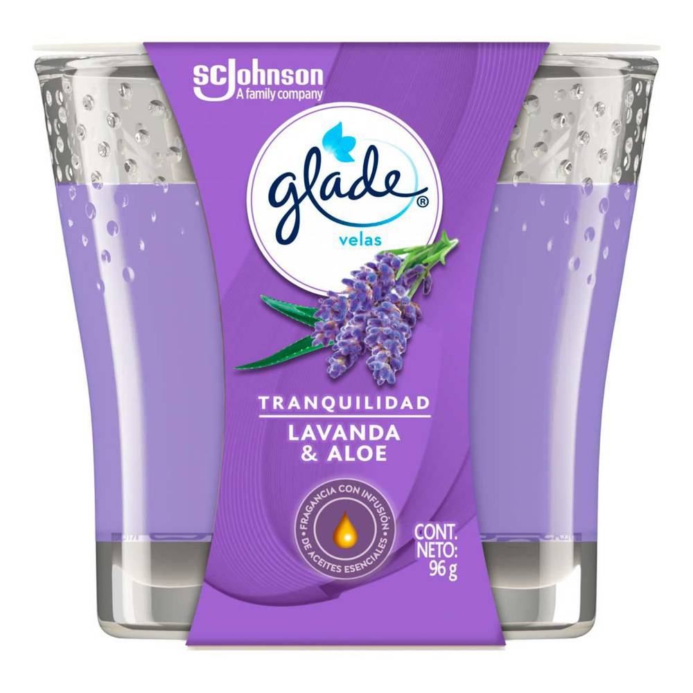Glade · Vela aromática lavanda & aloe (96 g)