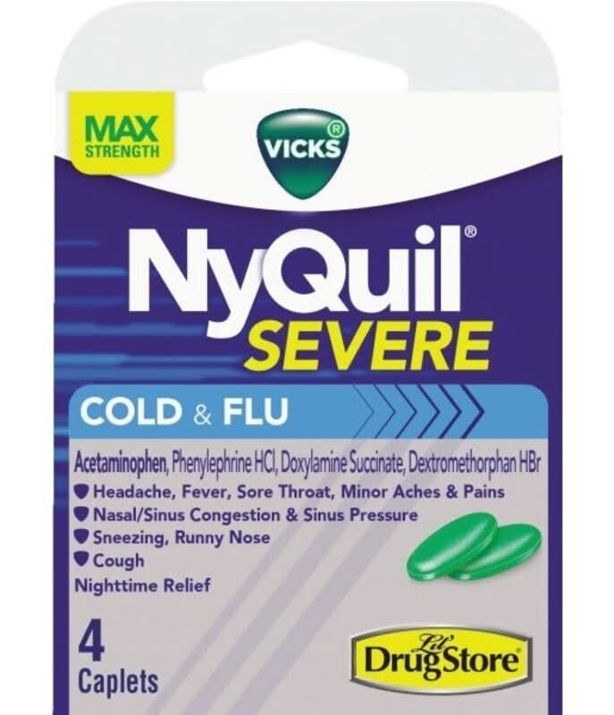 Lil Drug Store Nyquil Severe Cold Relief 4-Count