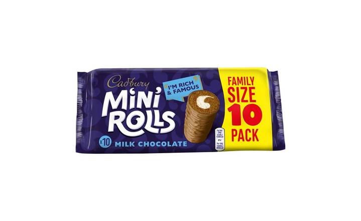 Cadbury Milk Chocolate Mini Rolls Cakes 10's (393384)