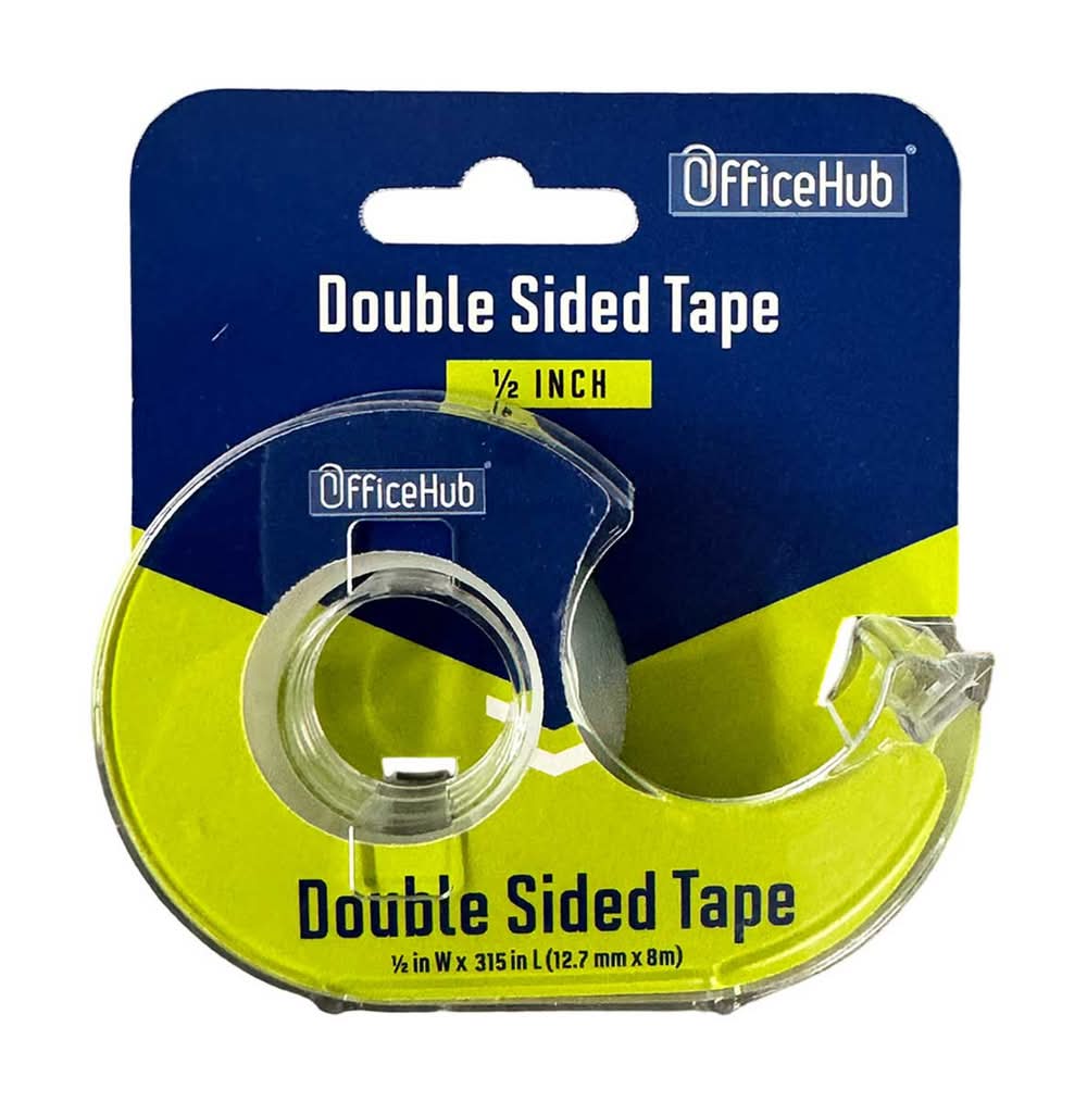 Officehub Double Sided Tape With Dispenser 0.5x315 In