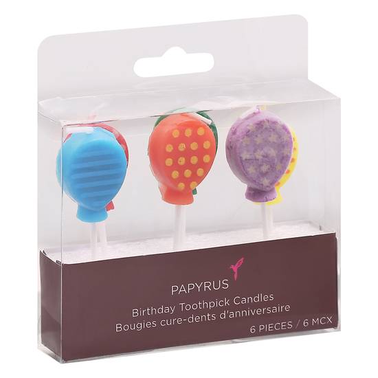 Papyrus Birthday Toothpick Candles (6 ct )