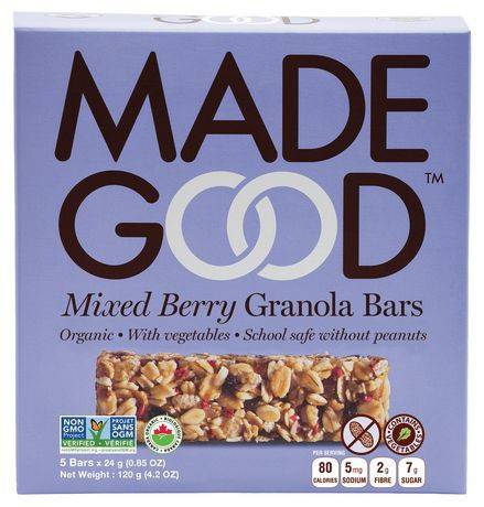 Made Good Organic Mixed Berry Granola Bars (5 ct, 24 g)