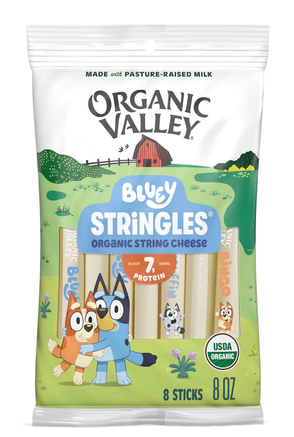 Organic Valley Stringles String Cheese (8 oz, 8 ct)