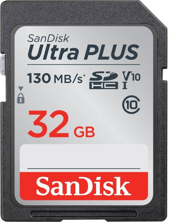 SanDisk Ultra PLUS SDHC UHS-I Card 32GB