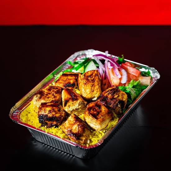 Chicken Kebab over Rice