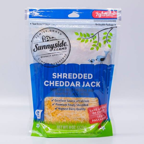 Sunnyside Farms Monterey Jack Shredded Cheese (8 oz)