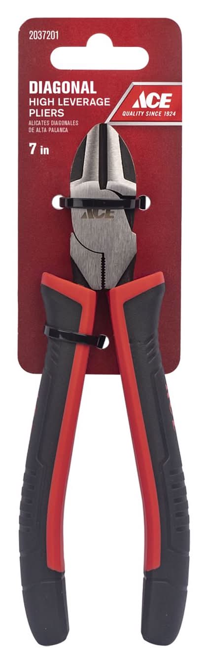 ACE 7 In. Chrome Vanadium Steel Diagonal Pliers