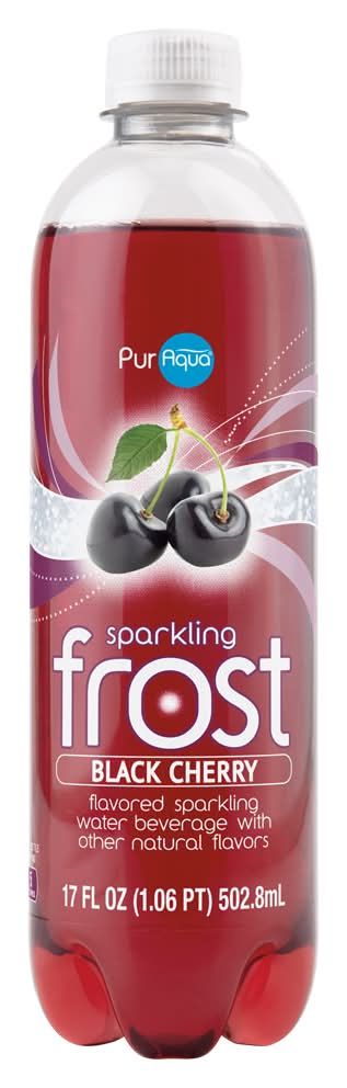 PurAqua Flavored Sparkling Frost Water, Black Cherry (17 fl oz)