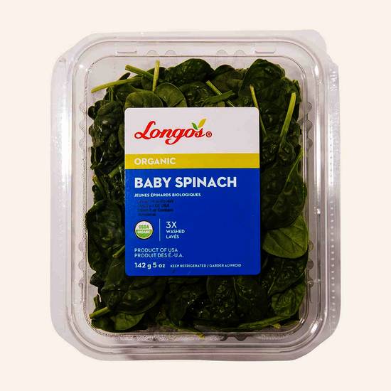 Longo's Organic Baby Spinach (142 g)