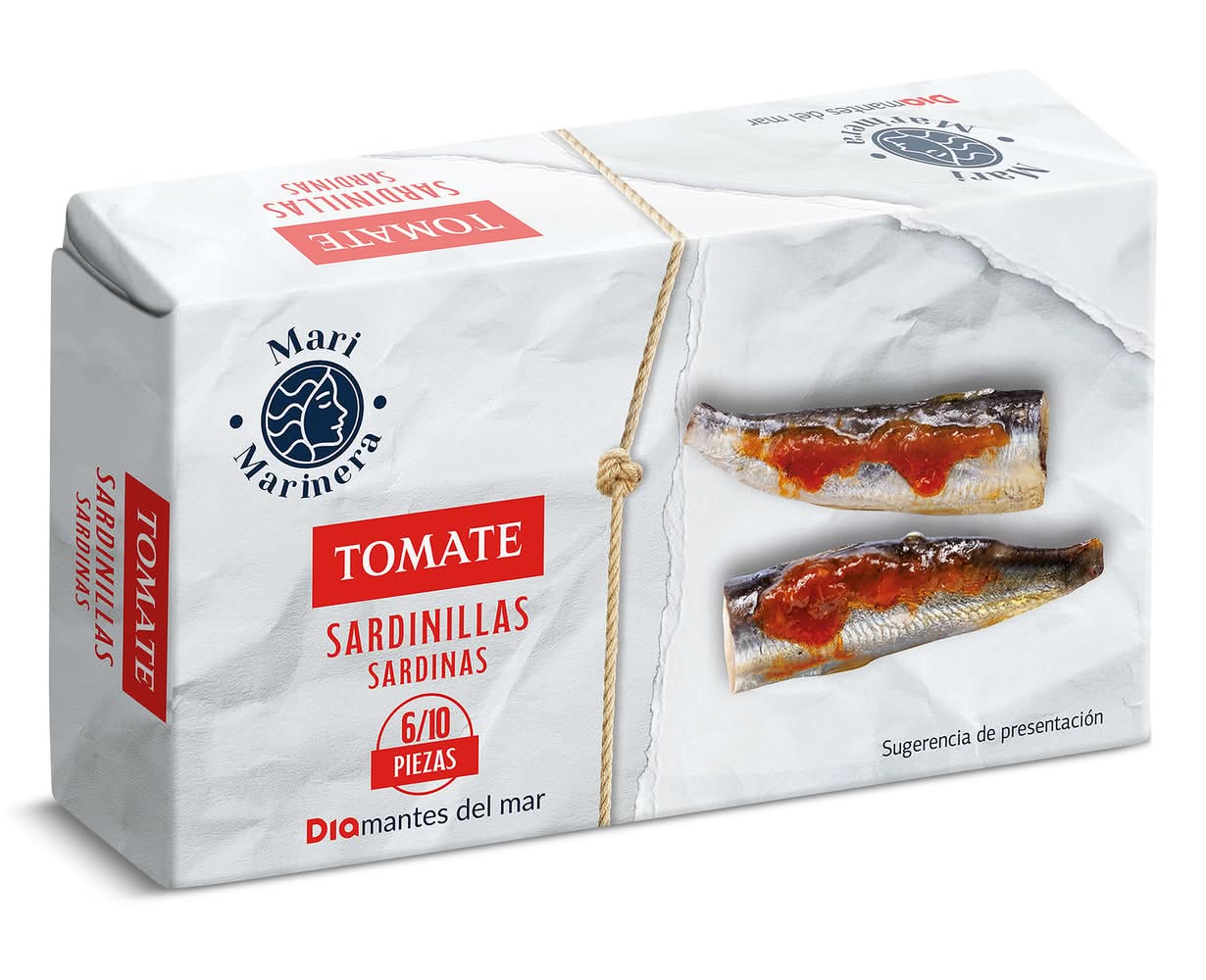 Sardinillas En Tomate Mari Marinera De Dia Lata 62 G
