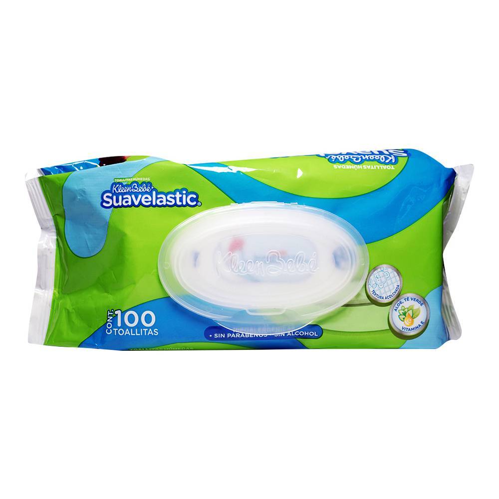 Kleenbebé toallitas húmedas suavelastic (paquete 100 piezas)