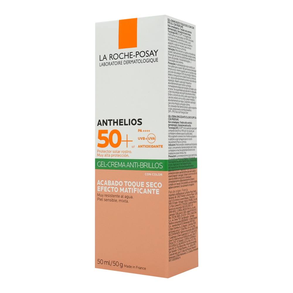 La Roche-Posay · Protector solar anthelios xl con color fps 50+ (50 ml)