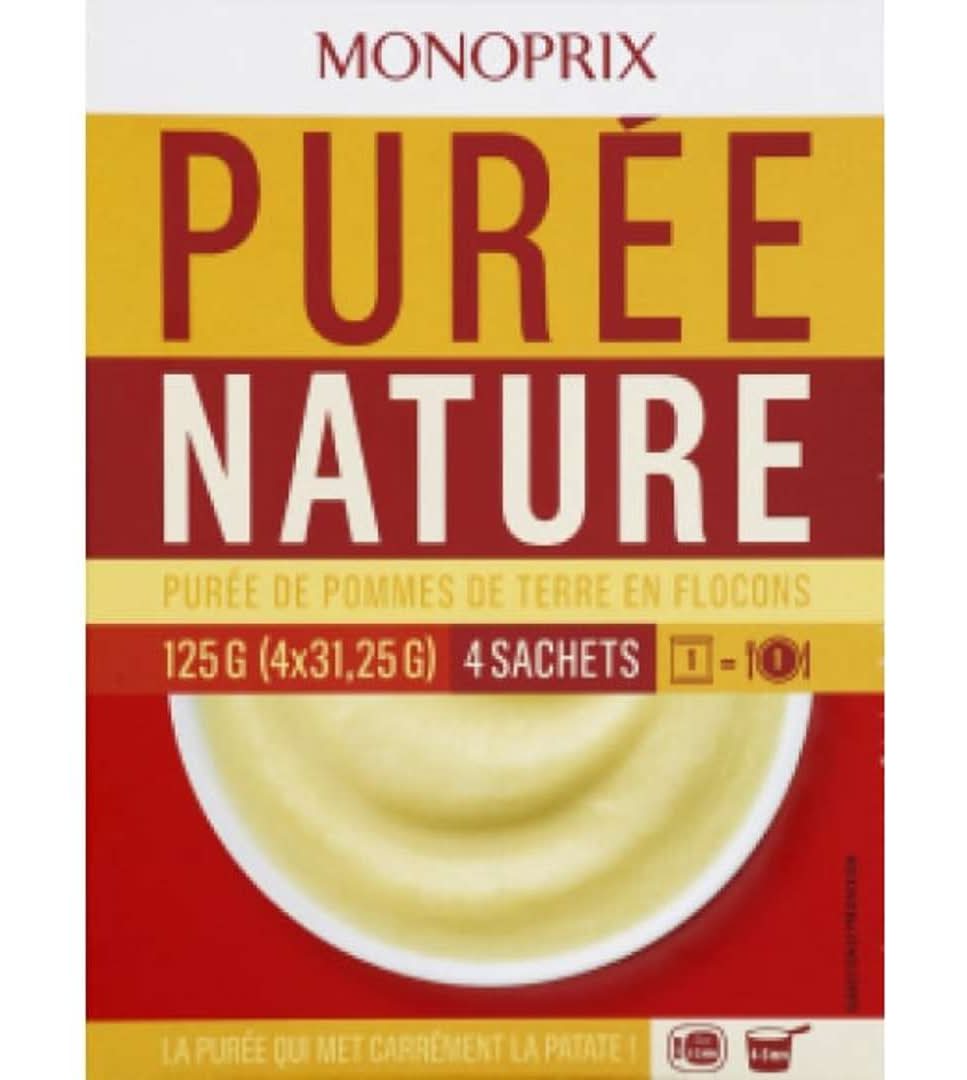 Monoprix - Purée de pommes de terre en flocons (4)