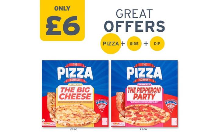 £6: The Pizza Company Bundle (Pizza + Side + Dip)