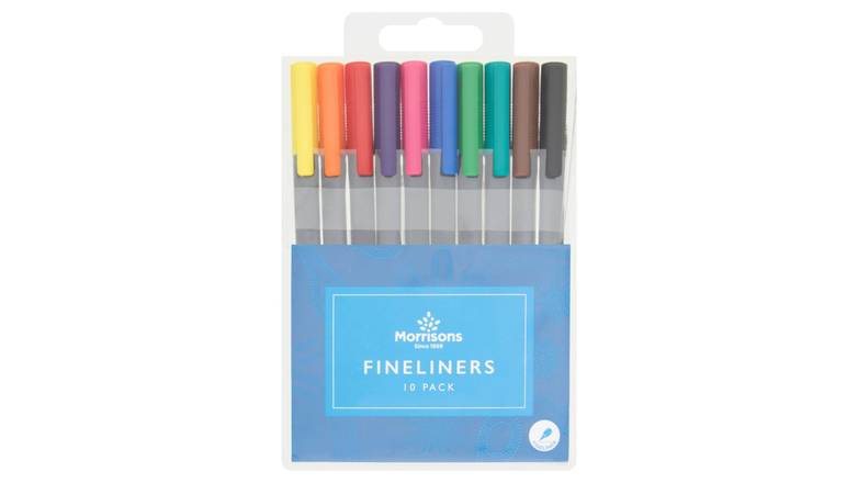Morrisons Fine Liner Pens 10pk