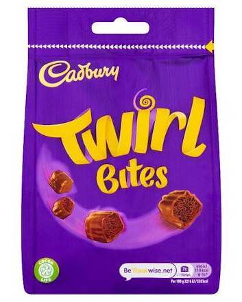 CADBURY TWIRL BITES BAG 109g