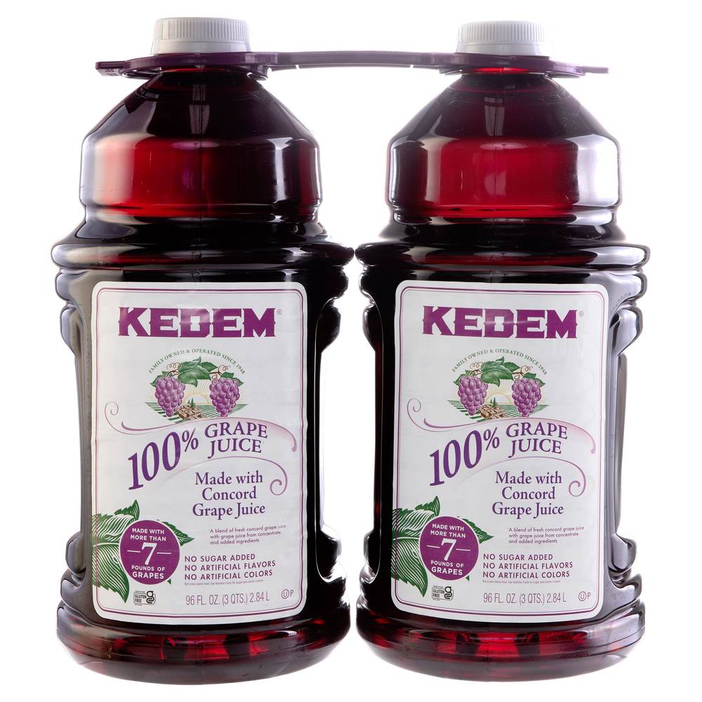 Kedem 100% Juice, Grape (2 x 96 fl oz)