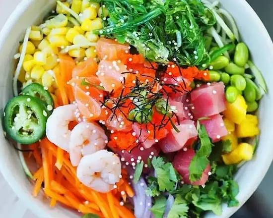 Poke Bowl with 3 Proteins