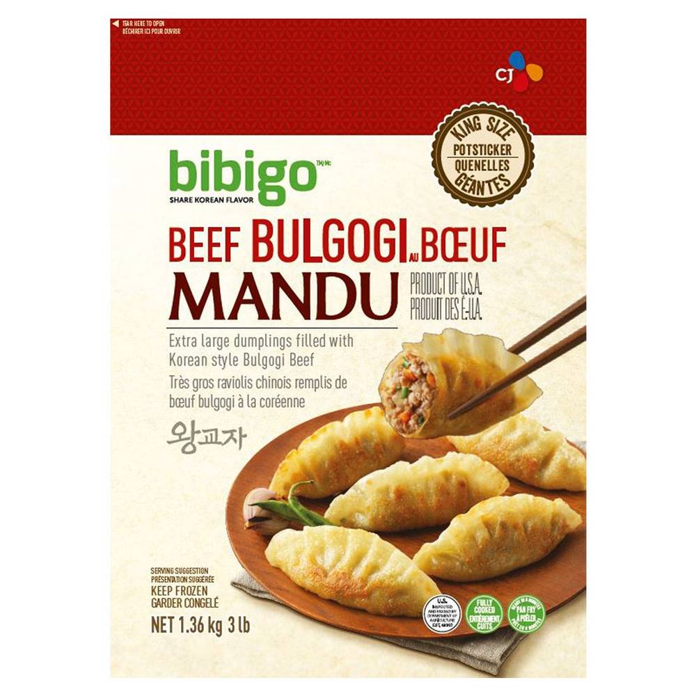 Cj Bibigo Frozen Beef Bulgogi Mandu, 1.36 Kg