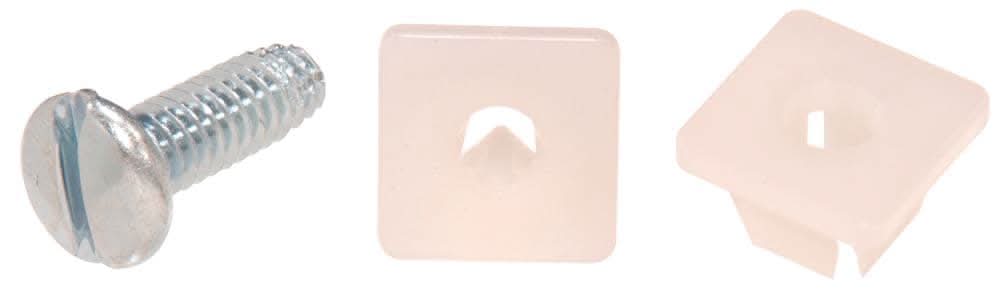 Hillman #14 x 3/4-in Slotted -Drive Standard License plate Screws 2 -Count