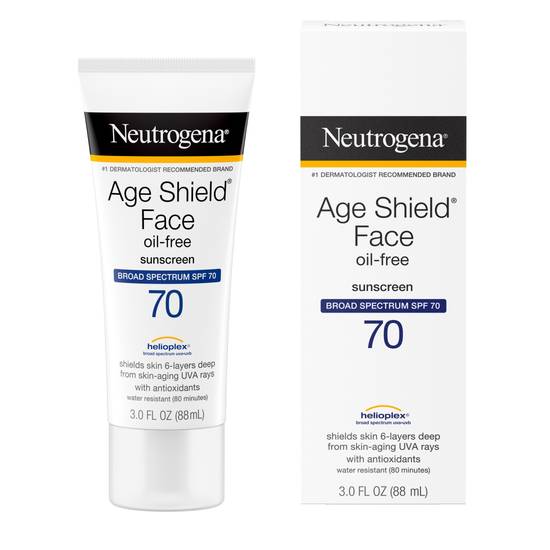 Neutrogena Age Shield Face Oil-Free Sunscreen SPF 70, 3 OZ