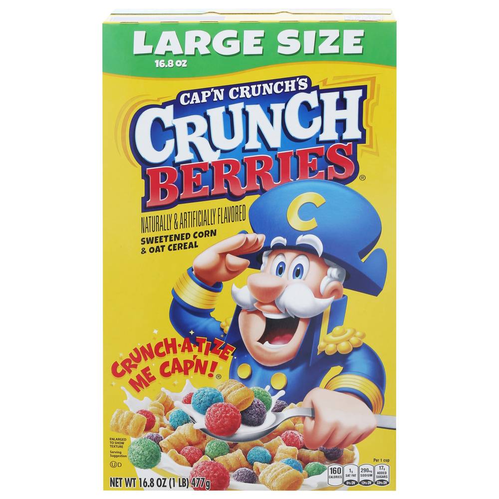 Cap'n Crunch Crunch Berries Sweetened Corn & Oat Cereal