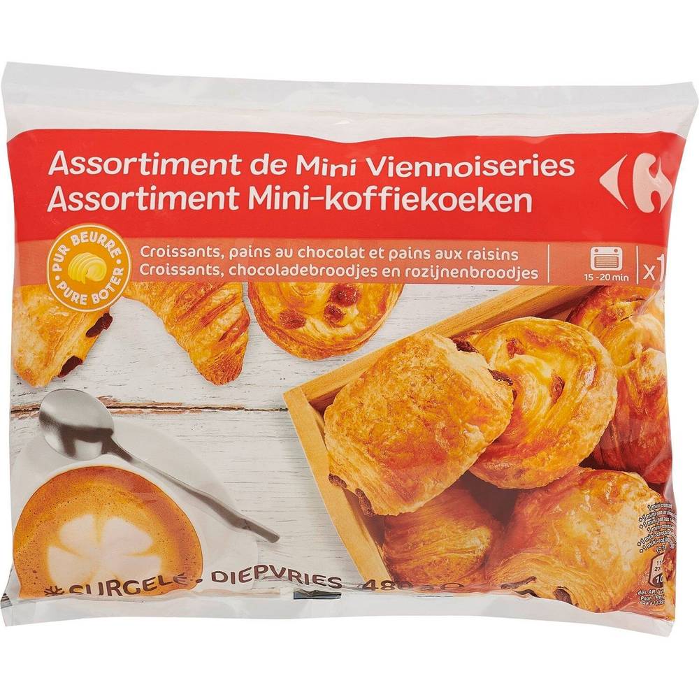 Carrefour - -Mini viennoiseries assortiment (18 pièces)