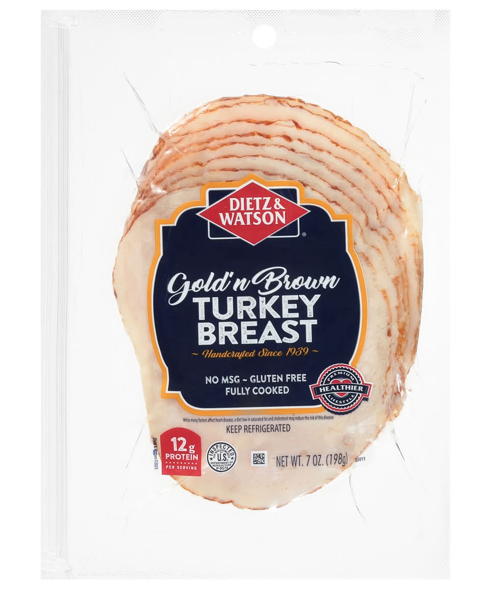 Dietz & Watson Gold'n Brown Turkey Breast (7 oz)