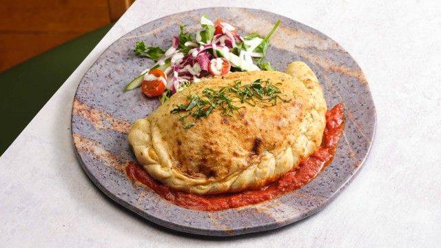 Roasted Vegetable Vegan Calzone