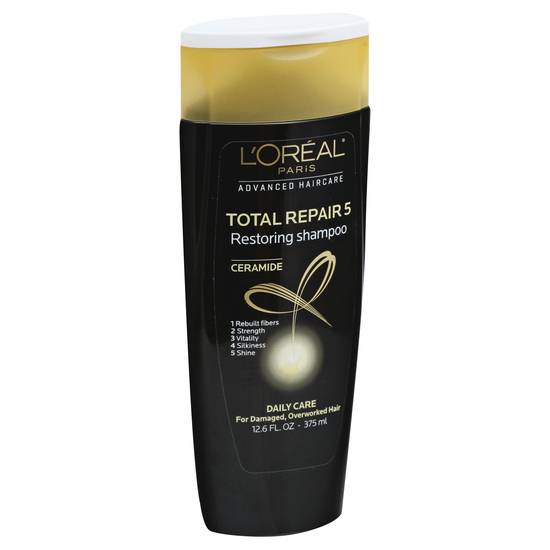 L'oréal Total Repair 5 Repairing Shampoo With Protein + Ceramide.