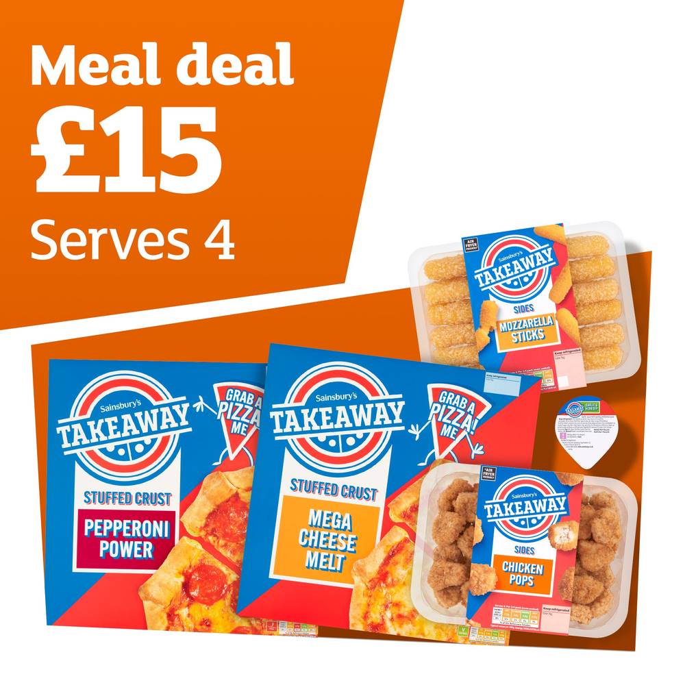Takeaway Pizza Meal Deal (Serves 4)