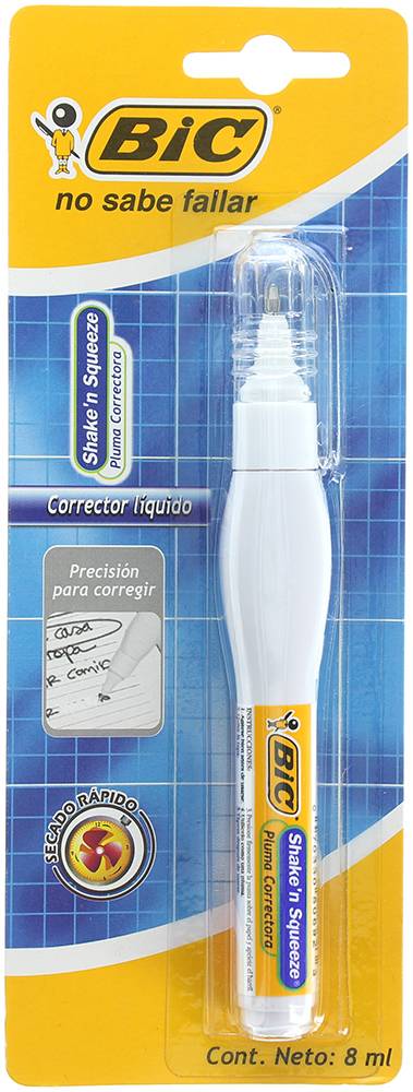 BiC · Corrector líquido + bolígrafo cristal (2 un)