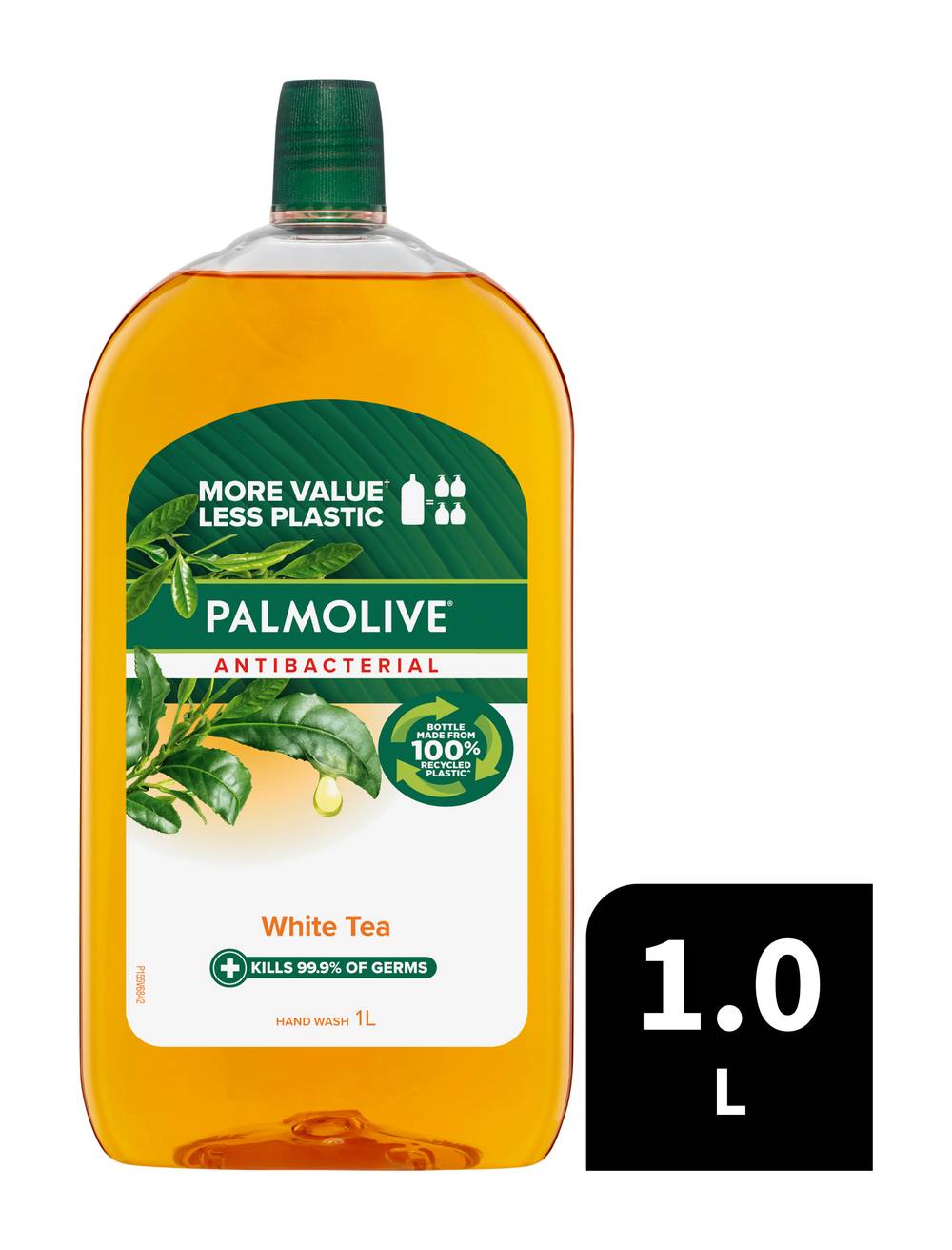 Palmolive Antibacterial Liquid Hand Wash Soap White Tea Refill (1L)