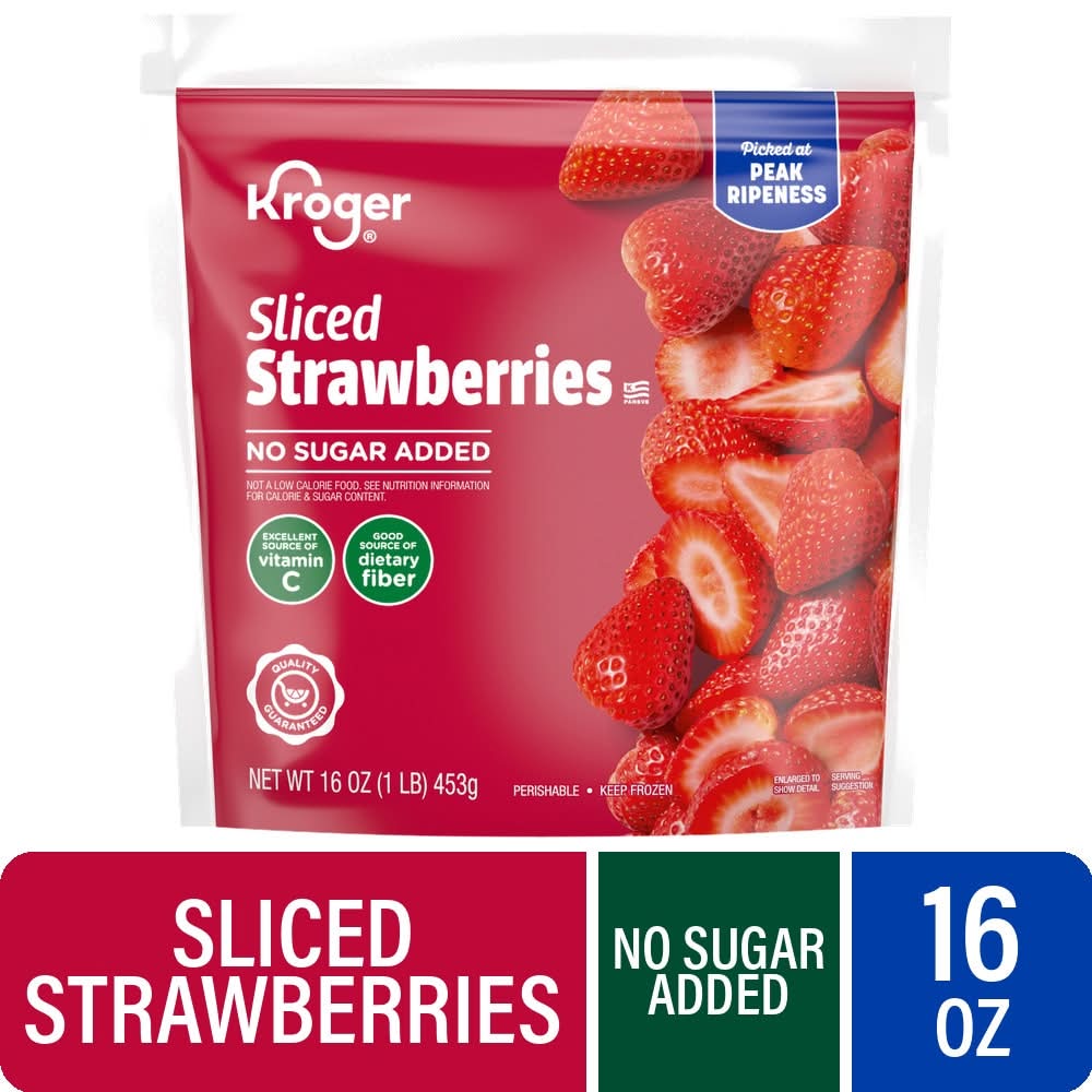 Kroger Frozen Sliced Strawberries (16 oz)