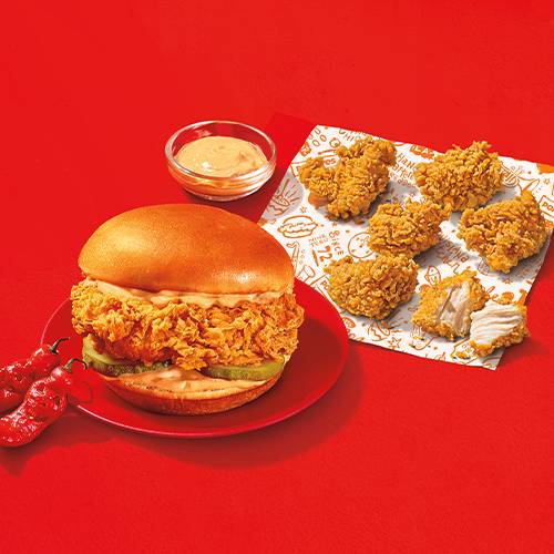 Buy Ghost Pepper Sandwich Combo Get Free 6 Piece Nuggets