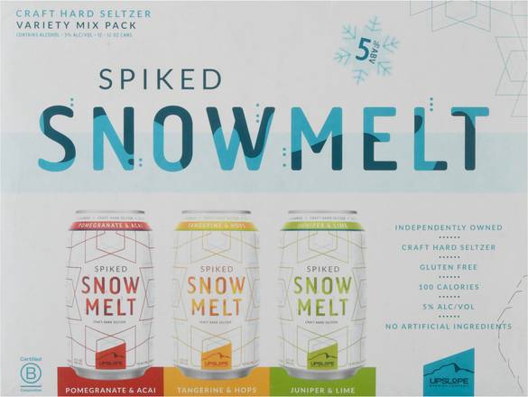 Snowmelt Hard Selter Variety pack (12 ct, 144 fl oz)