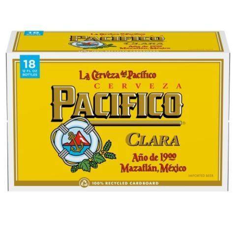 Pacifico Clara 18 Pack 12oz Bottles