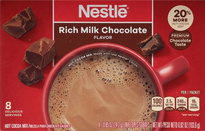 Nestlé Hot Cocoa Mix (8 ct, 0.85 oz) (rich milk chocolate)