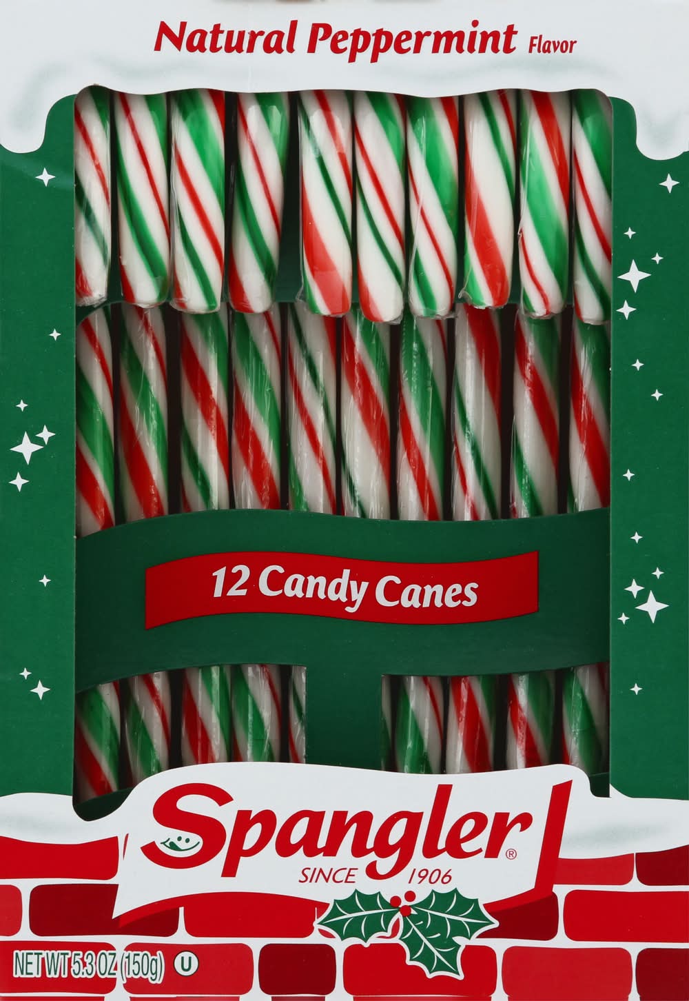 Spangler Natural Peppermint Candy Canes (6.7 oz, 12 ct)