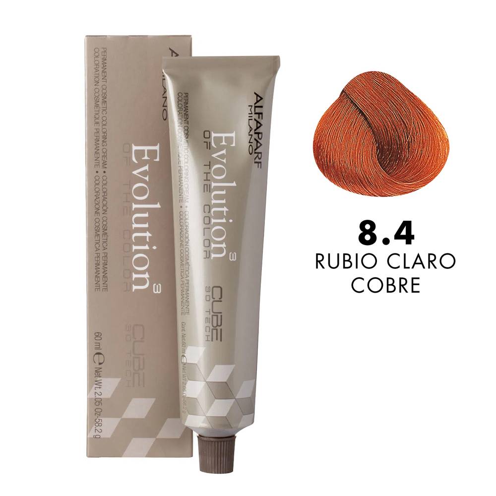 Alfaparf Milano · Tinte permanente rubio claro cobre 8.4 (60 g)