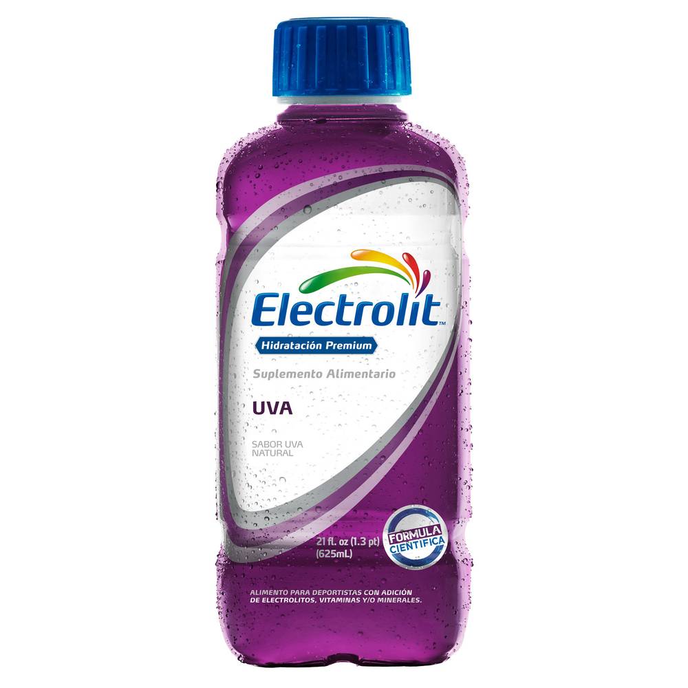 Electrolit bebida hidratante uva (botella 625 ml)