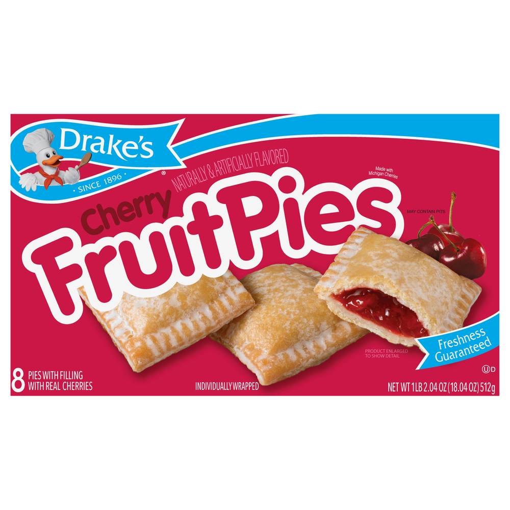 Drake's Cherry Flavored Fruit Pies (1 lbs)