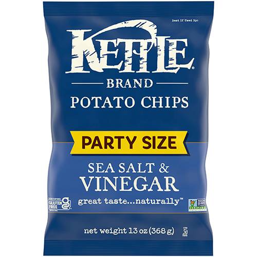 Kettle Sea Salt & Vinegar Potato Chips, Sharing Size