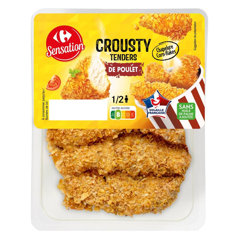 Aiguillettes de poulet panées CARREFOUR SENSATION - la boite de 200g