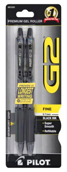 Pilot Pen, Black Ink, Fine, 0.7 mm, 31031