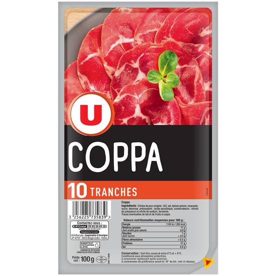 Coppa 10 tranches U 100 gr