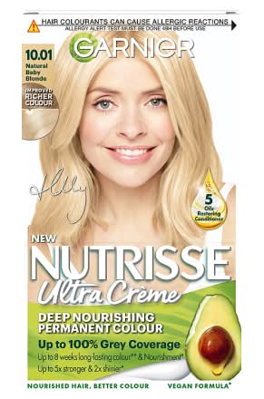 Garnier Nutrisse 10.01 Natural Baby Blonde Permanent Hair Dye - Holly Willoughby Shade