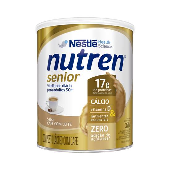 Nestlé complemento alimentar sabor café com leite nutren senior (370g)