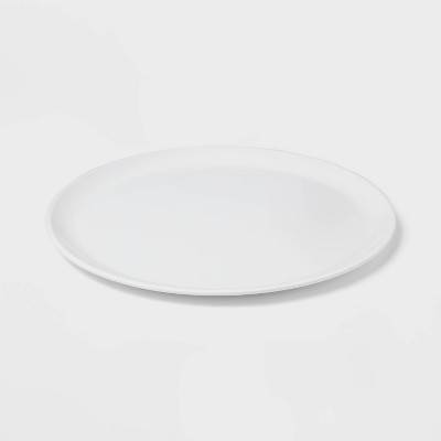 Threshold Melamine Round Serving Plate, 14X14 inch, White